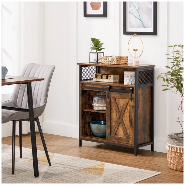 Sk�nk - opbevaringsskab - rustik brun sk�nk 70 x 30 x 80