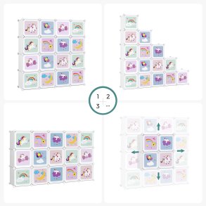 Opbevaringsskab til b�rnev�relset - plastikskab til b�rn