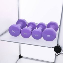 Reolsystem - kubisk garderobe i plastik med 2 b�jler og 12 rum