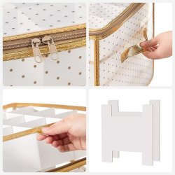 Opbevaringstasker til julekugler med 128 rum - 2 julekugle tasker