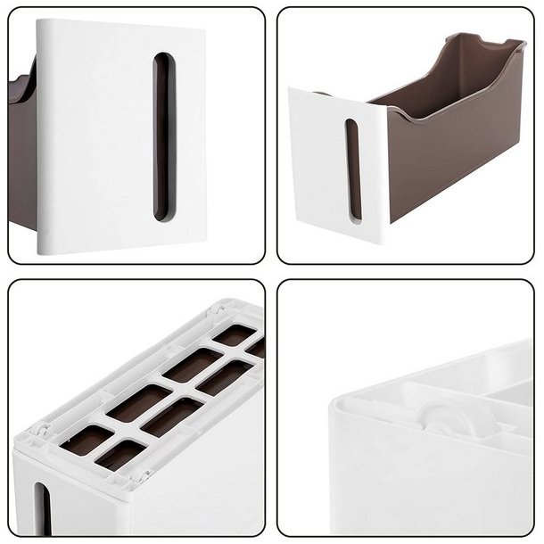 Opbevaringsvogn - smal hvid rullevogn med 4 skuffer 45x17x84