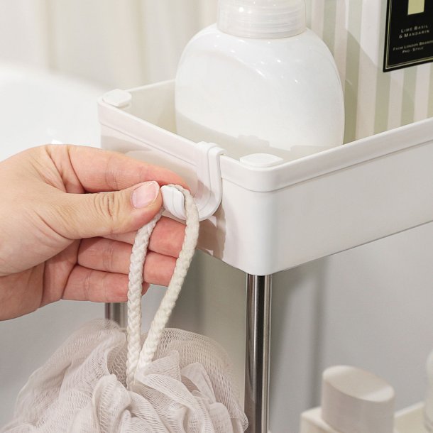 Rullevogn - smal opbevaringsvogn med 3 hylder 40 x 13 x 60