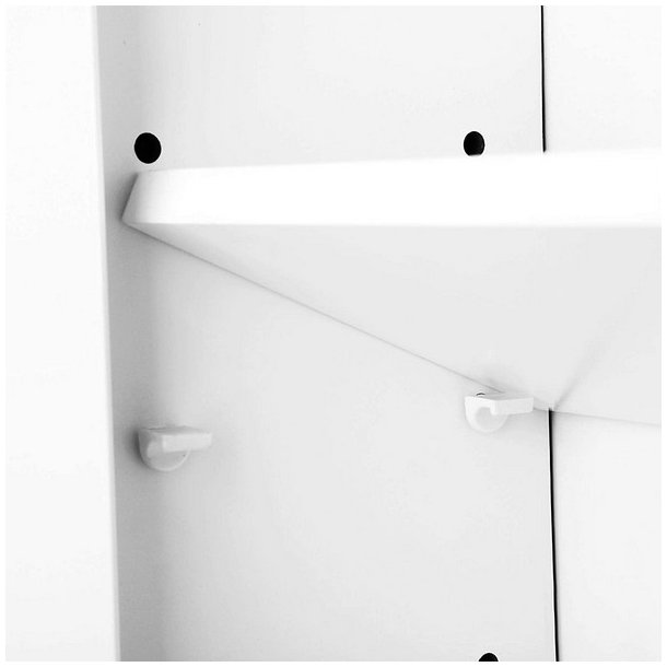 Badev�relsesskab - v�gh�ngt skab - medicinskab - hvid 40x16x60