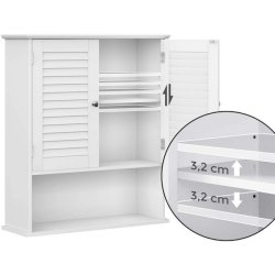 Badevrelsesskab - vghngt skab - vgskab - hvid 60 x 20 x 70