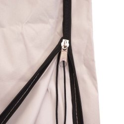 Overtrk til parasol 4 meter - vandtt creme gr cover til haveparasol