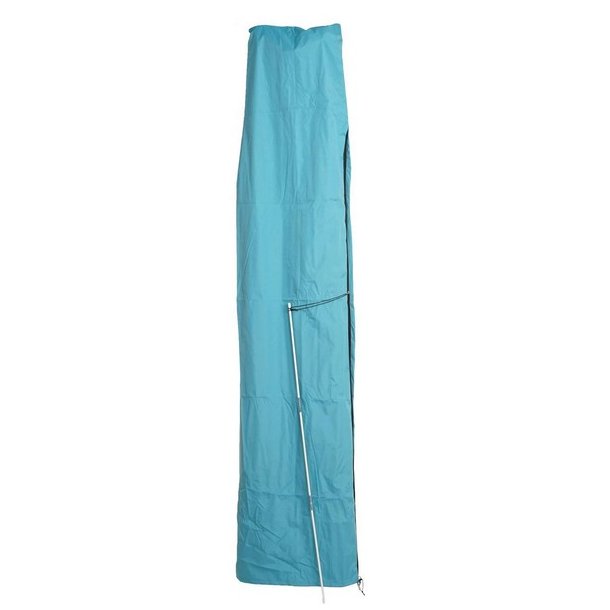 Overtrk til parasol 4 meter - vandtt turkis cover til haveparasol