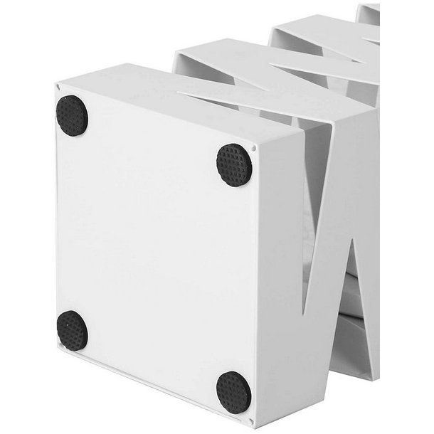 Paraplyholder med kroge og drypbakke - hvid paraplystativ