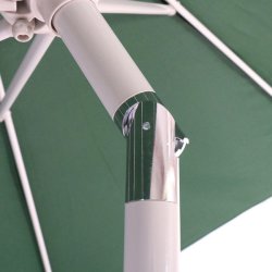 Haveparasol i aluminium med knk/vip 270 cm - grn parasol