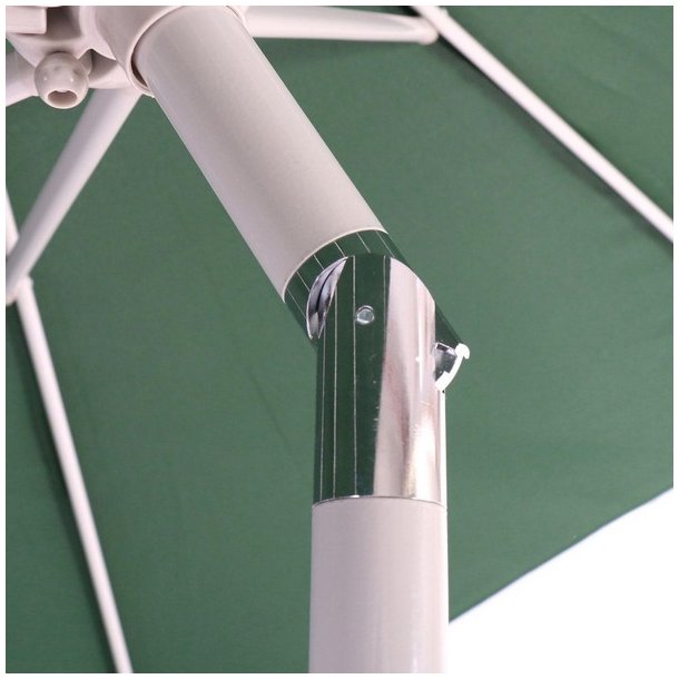 Haveparasol i aluminium med knk/vip 270 cm - grn parasol