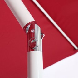 Haveparasol i aluminium med knk/vip 270 cm - rd parasol
