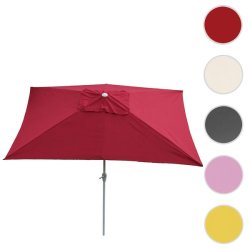 Parasol i aluminium med knk/vip 2x3M - bordeaux