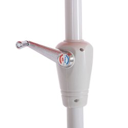 Parasol i aluminium med knk/vip 2x3M - bordeaux