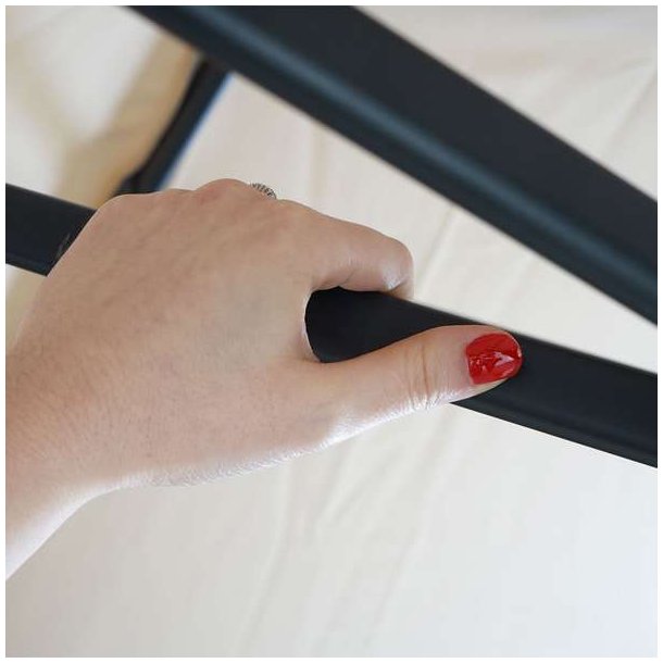 Hngeparasol 3 meter - 300 cm creme vipbar parasol med krydsfod og fliser