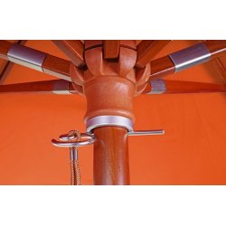 Trparasol 300 cm - luksus terracotta parasol - haveparasol 3 meter