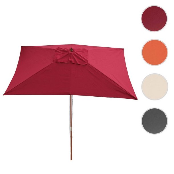 Trparasol - bordeaux haveparasol 3x2 meter