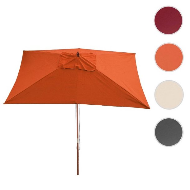 Tr�parasol - terracotta haveparasol 3x2 meter