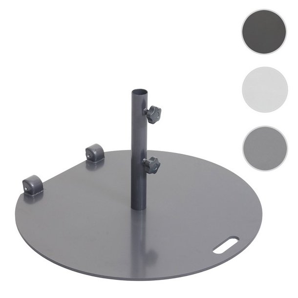 Parasolfod med hjul til parasolstang 3 cm til 4 cm - mobil parasolfod