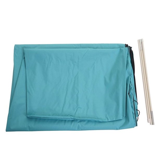 Overtrk til parasol 3x3 - vandtt turkis cover til haveparasol