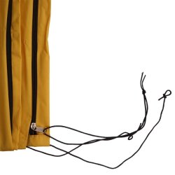 Overtrk til parasol 4 meter - vandtt gul cover til haveparasol
