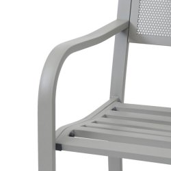 St�lb�nk - parkb�nk og haveb�nk i pulverlakeret st�l ~ gr�