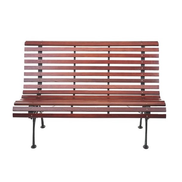 Parkb�nk og haveb�nk - 2 personers brun tr�b�nk p� 122 cm