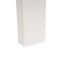 Parkbnk og havebnk - hvid stlbnk i pulverlakeret stl