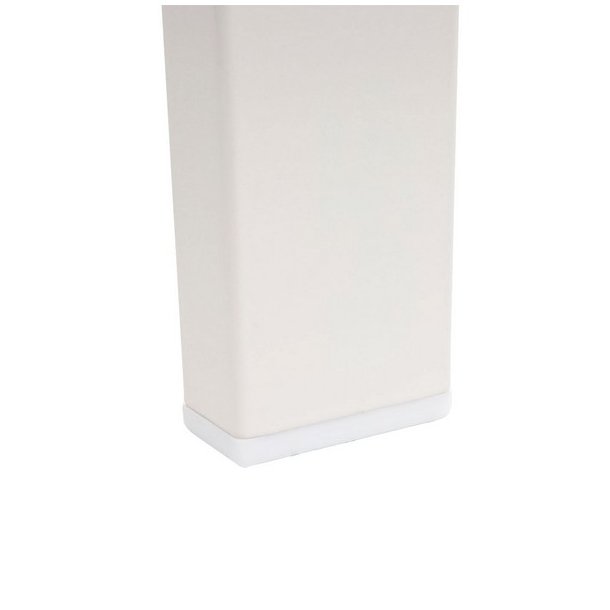 Parkbnk og havebnk - hvid stlbnk i pulverlakeret stl