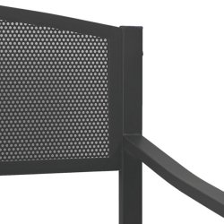 St�lb�nk - parkb�nk og haveb�nk i pulverlakeret st�l ~ sort