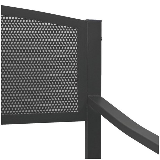 St�lb�nk - parkb�nk og haveb�nk i pulverlakeret st�l ~ sort