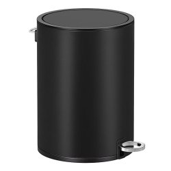 Pedalspand 3L - skraldespand med soft-close l�g - sort metal