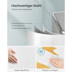 Skraldespand - pedalspand med soft close l�g - 2x30L hvid