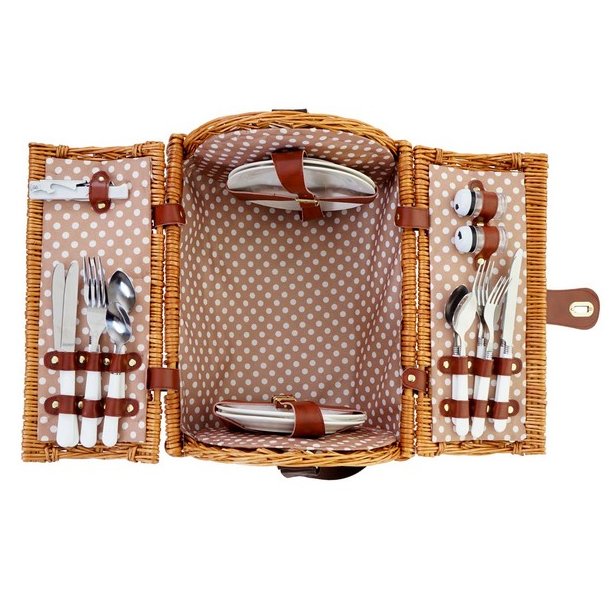 Picnickurv til 4 personer - picnic st i flet
