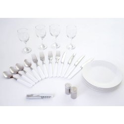 Picnickurv til 4 personer - picnic st i flet med termo kleskab