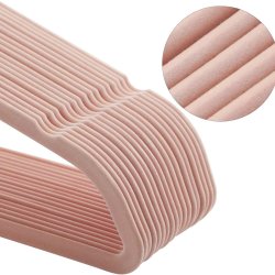 T�jb�jler i velour med skridsikker buksestang - 50 stk pink