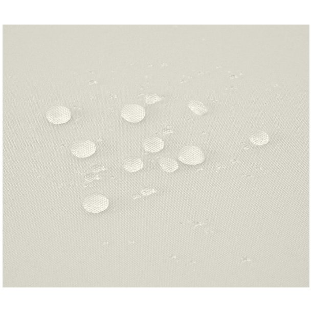 Haveb�nk og hyndeboks - gr�meleret polyrattan med creme hynde