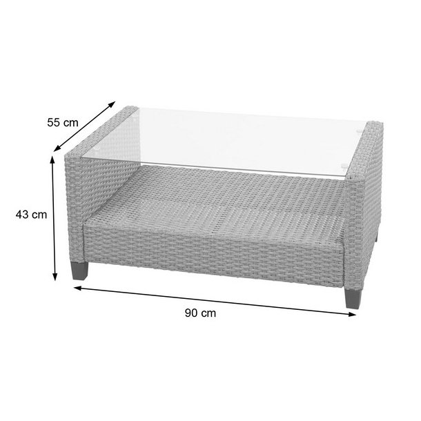 Havem�bels�t - gr�brune polyrattan havem�bler med gr�brune hynder