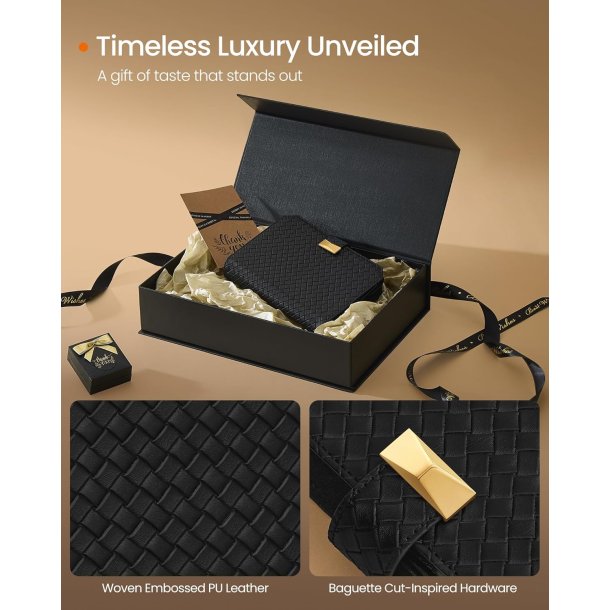 Rejseetui i kunstl�der til 3 ure - sort rejsetaske til ure