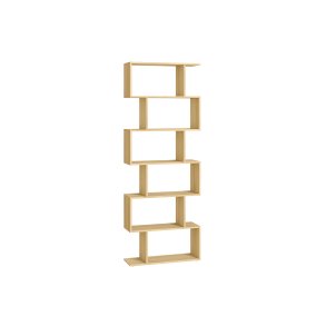 Reol - bogreol, gulvreol og rumdeler - brun 190 x 24 x 70