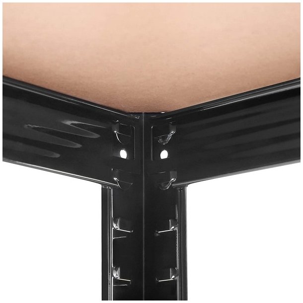 St�lreol - lagerreol - sort og brun reol 180 x 90 x 40