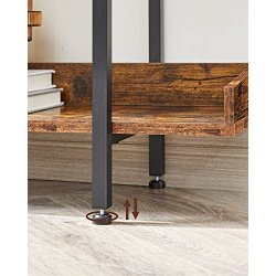 Bogreol - stuereol med 5 hylder - rustik brun 100 x 28 x 178