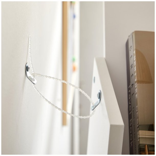 Reol med hylder til b�ger - bogreol - hvid 50 x 25 x 142