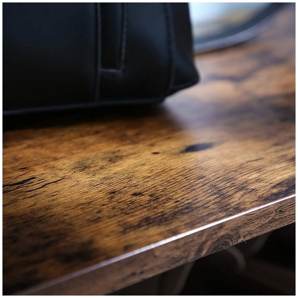 Skoreol med hylder til sko - reol med skohylder - rustik brun