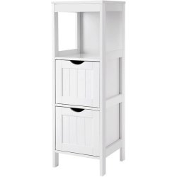 Badevrelsesreol - hvid reol til badevrelse 89 x 30 x 30 cm