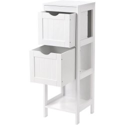 Badevrelsesreol - hvid reol til badevrelse 89 x 30 x 30 cm