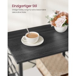 Rullebord med 3 hylder - k�kkenvogn - sort 60x40x89