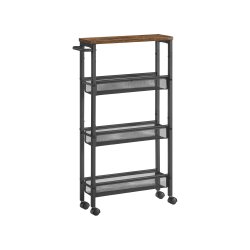 Rullevogn - smal opbevaringsvogn i 4 niveauer 13 x 41 x 77