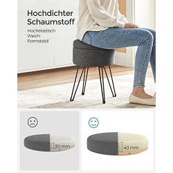 Sidebord med opbevaring - rundt sengebord - m�rkegr� �31