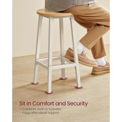 Barstol i industrielt design - st med 2 barstole - eg brun