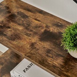 Stigereol - bogreol i bambus - rustik brun 63 x 34 x 137