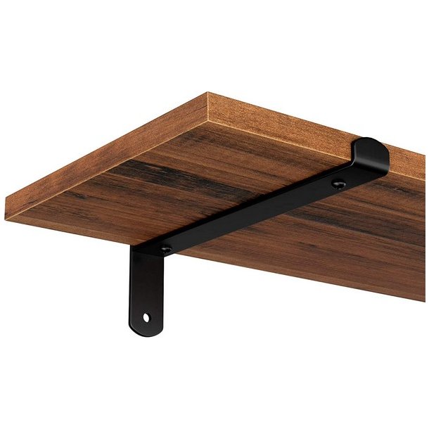 Hylder i tr - 2 vghngte svvende trhylder - brune vghylder